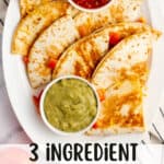 sliced cheese quesadilla pinterest image