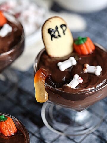 halloween spooky pudding cup