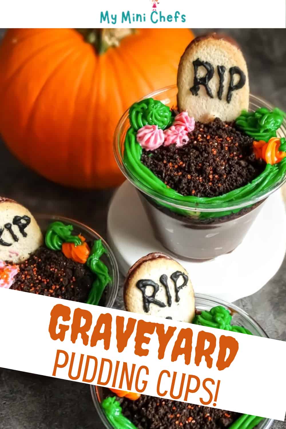 Graveyard Pudding Cups