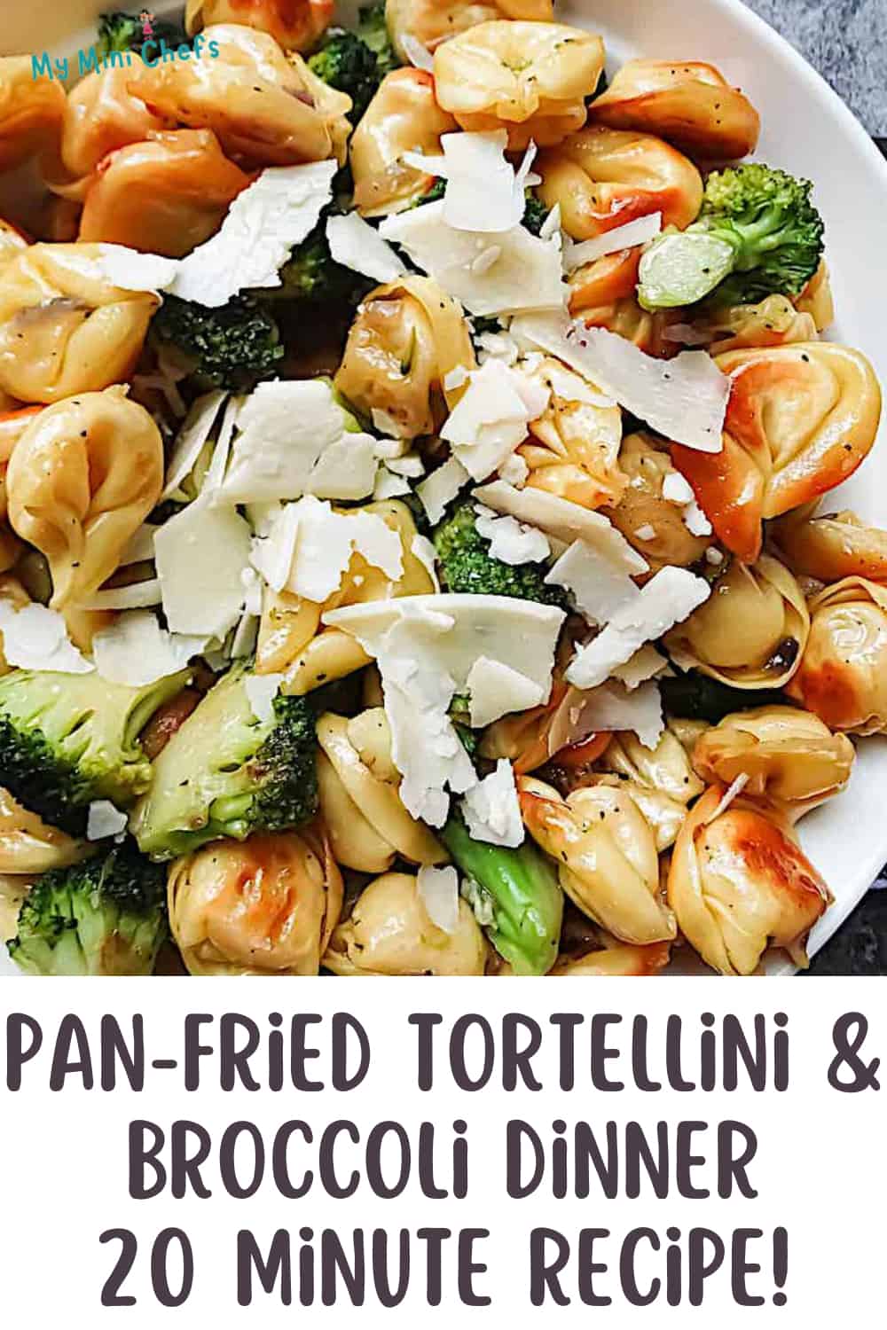 Pan Fried Tortellini and Broccoli