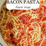 bacon pasta pin image