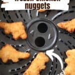 air fryer chicken nuggets in the air fryer pinterest image