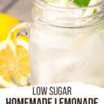 low sugar lemonade pinterest image