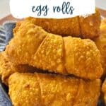 bacon egg and cheese rolls pinterest image