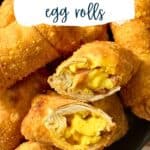 bacon egg and cheese rolls pinterest image