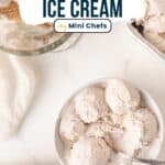 cinnamon ice cream in a bowl