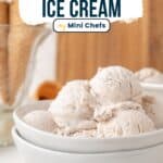 cinnamon ice cream in a bowl