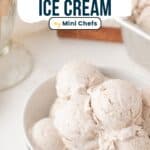 cinnamon ice cream in a bowl