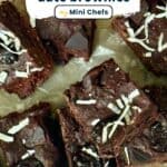 cherry chocolate date brownies on a baking sheet