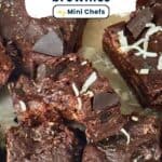 cherry chocolate brownies on a sheet pan