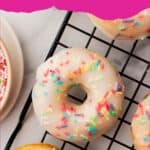 baked vanilla donuts pinterest image