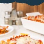 vegetarian cheese lasagna pinterest image