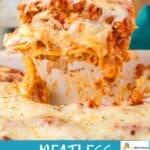 vegetarian cheese lasagna pinterest image