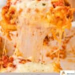 vegetarian cheese lasagna pinterest image