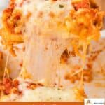 vegetarian cheese lasagna pinterest image