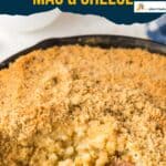 skillet Mac and cheese pinterest image