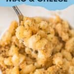 skillet Mac and cheese pinterest image