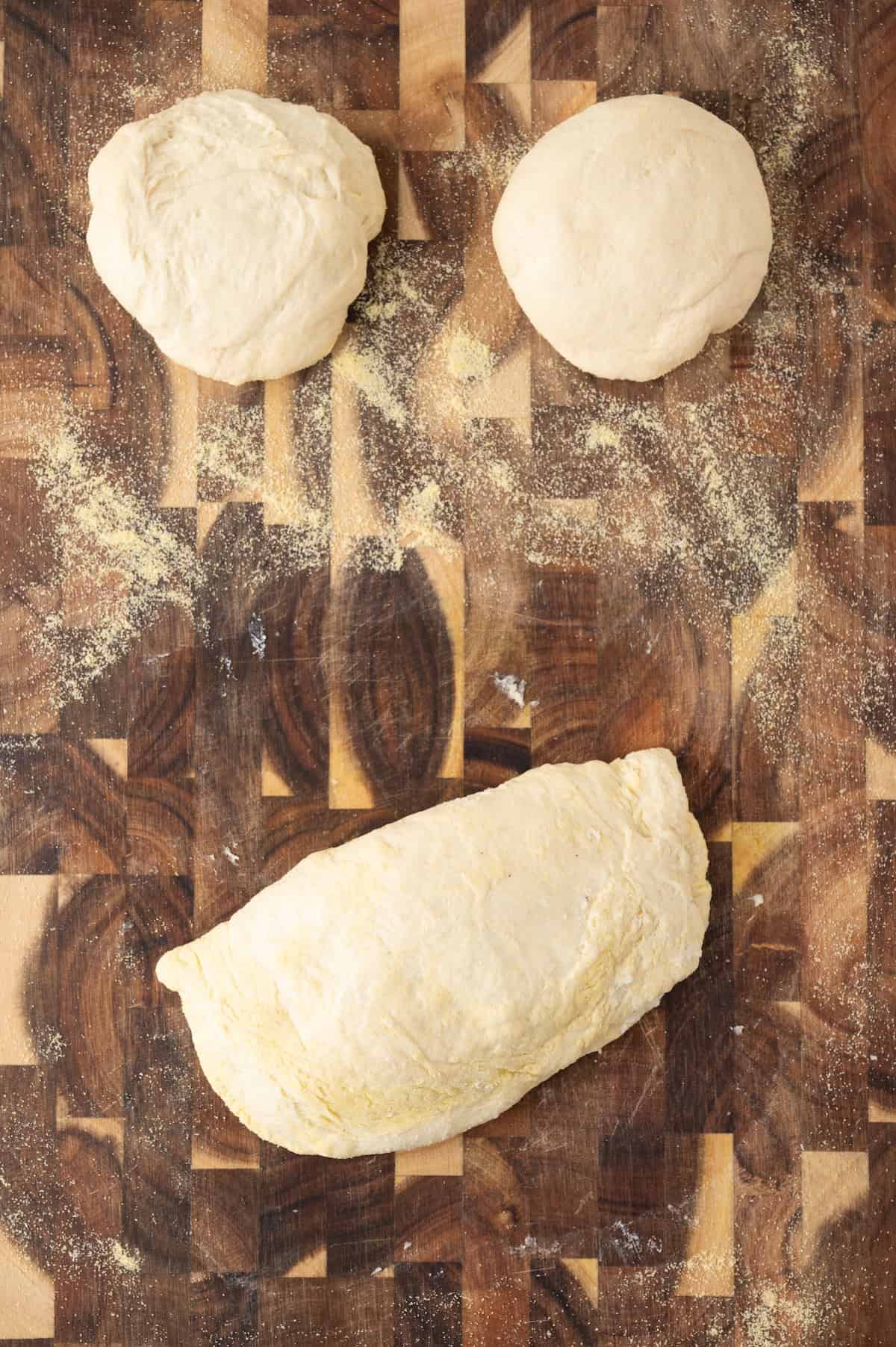 uncooked cheese calzone