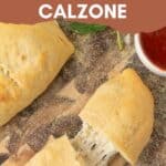 cheese calzone pinterest image