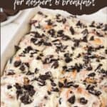 Cinnamon rolls with Oreos pinterest image