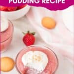 strawberry pudding pinterest image